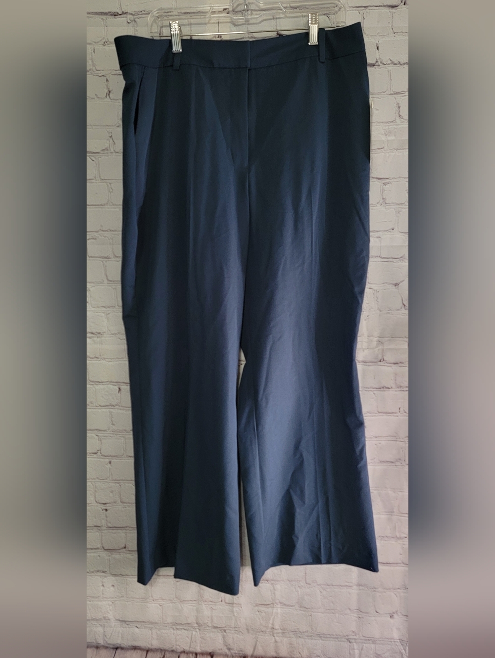 Worthington Women's Navy Wide-Leg Pants NWT 16 P